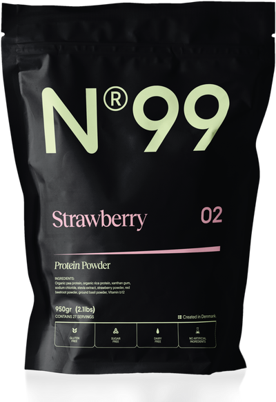 Strawberry-Basil Vegan Protein Powder